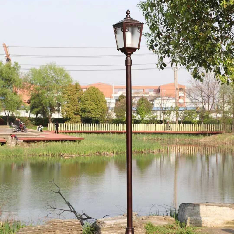 3m 4m Aluminum LED IP65 AC Waterproof Street Garden Lights With Light Sensor &amp; 360 Beam