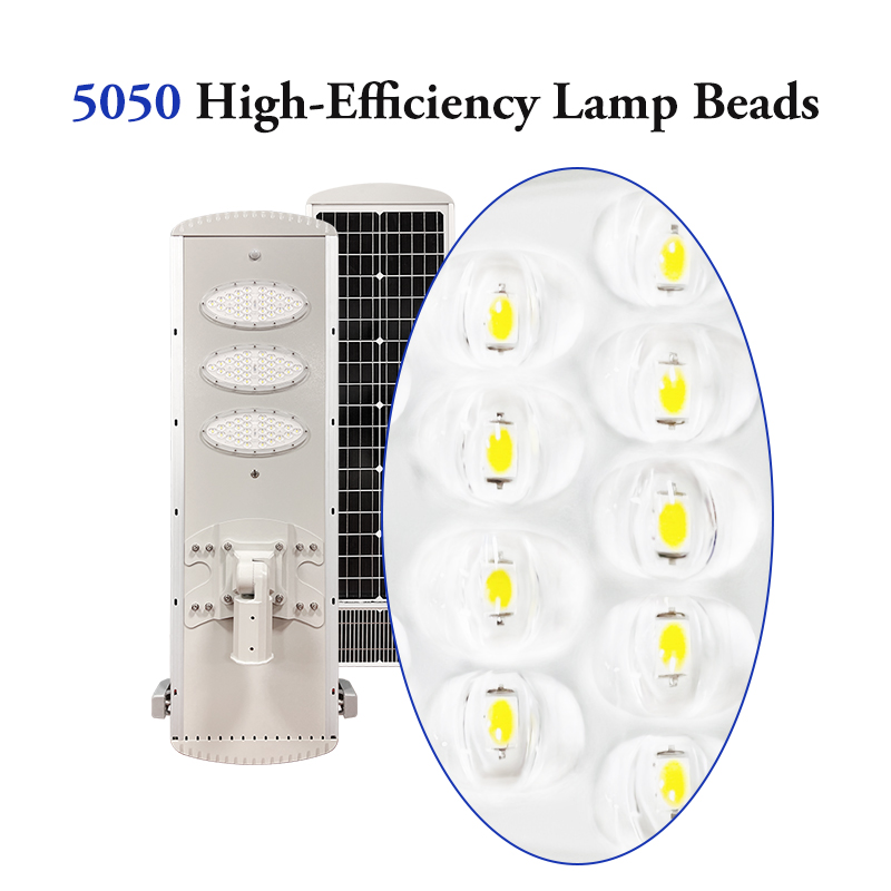 Auto Cleaning Smart All in One Led Solar Street Light with Lithium Ion Battery