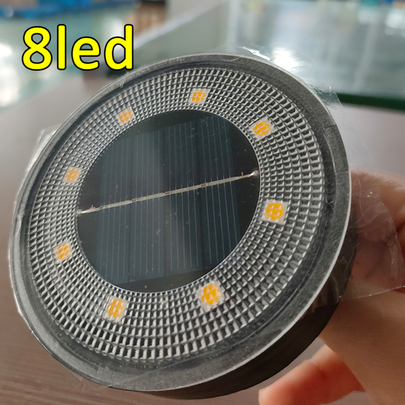 Hot Sell Upgrade 8LED Stainless Steel IP65 Garden Solar Light for Outdoor Lawn Pathway Landscape LED Ground Lamp