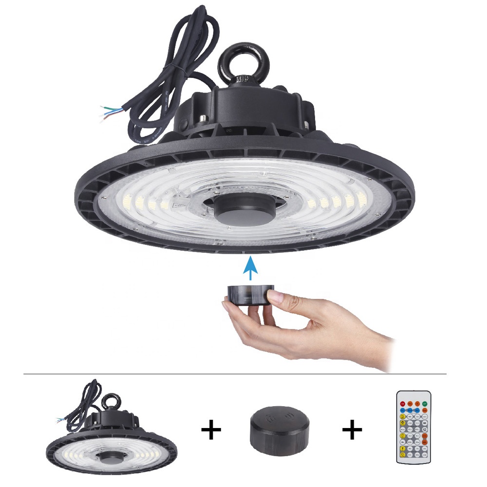 5 Years Warranty IP65 Dimmable Motion Sensor 100W 150W 200W 240W Warehouse UFO High Bay LED Lights
