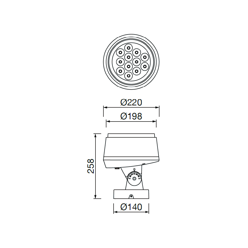 KLED High Quality High Bright Outdoor Waterproof IP66 Aluminum Alloy LED Flood Light 3-Year Warranty Adjustable Beam Angle