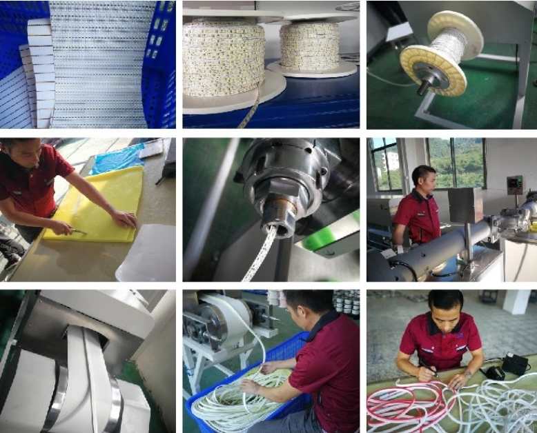 Customizable Silicone LED Neon Light Strips IP67 Rating CE ROHS used for Sports Stadiums