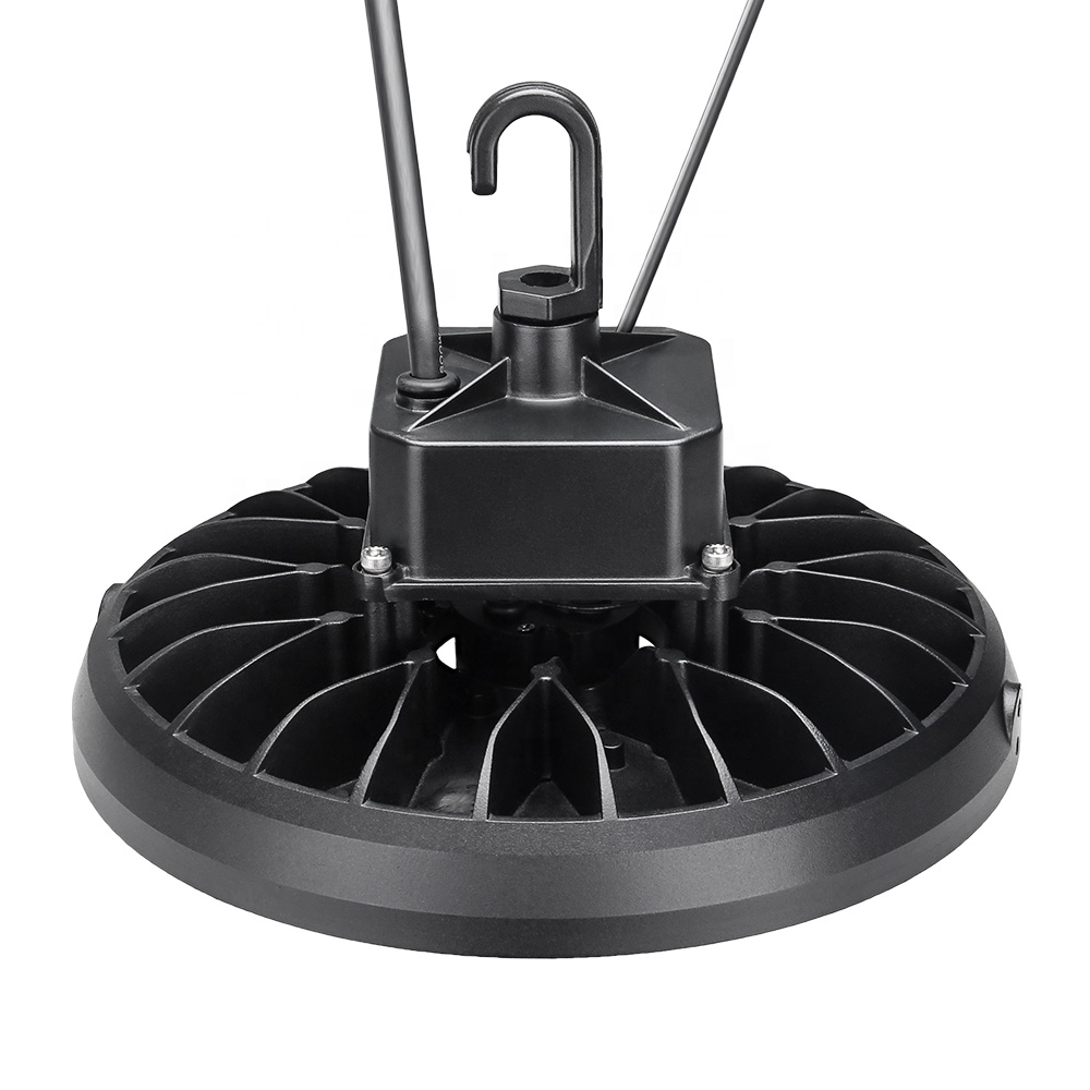 Minglight 3 CCT 3 Power Selectable UFO HighBay Light 100W-300W Warehouse LED UFO High Bay Light Aluminum Lamp Body ETL Certified