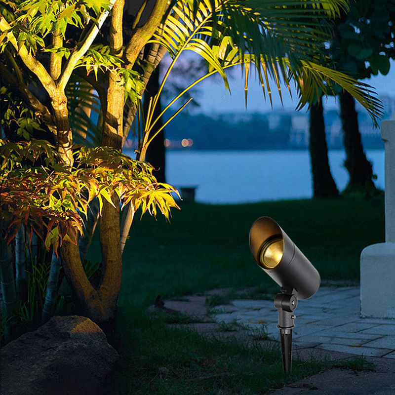 LED Outdoor Landscape Light, IP65 Rated, DC Powered Aluminum Construction, 3000K Warm White CRI90, 2-Year Warranty