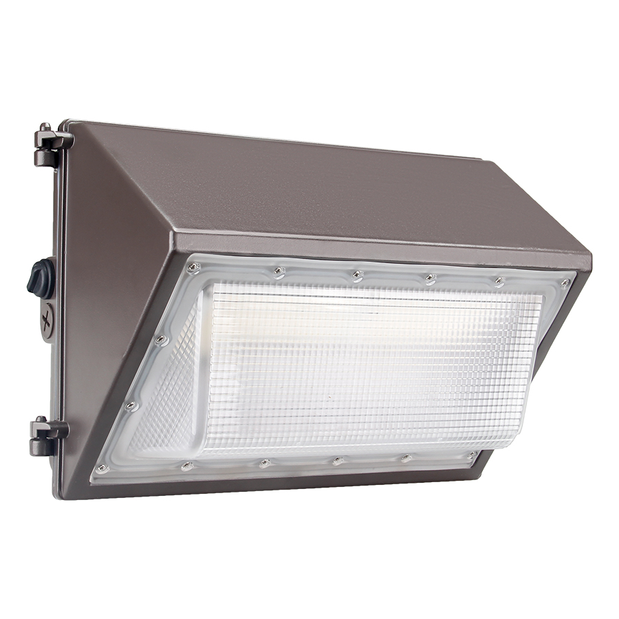 42W 60W 80W 100W 120W in Stock Half Cut Off Wall Pack Photocell Removable 100-277V LED Wall Pack IP65 Outdoor Wall Lamp