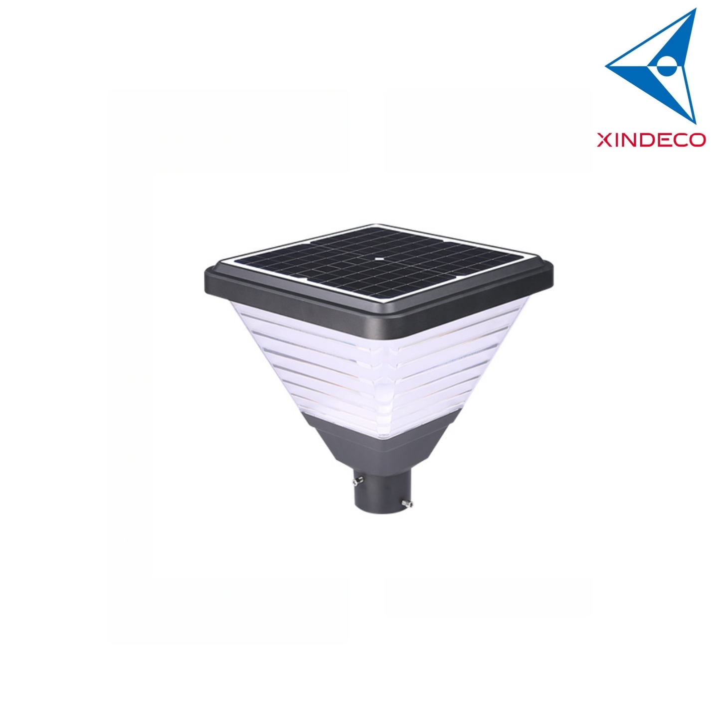 Xindeco 20W Solar LED Garden Light 180-200lm/W Poly Crystalline Panel 3.2V 20Ah IP65 Aluminum Alloy 5-Year Warranty Auto