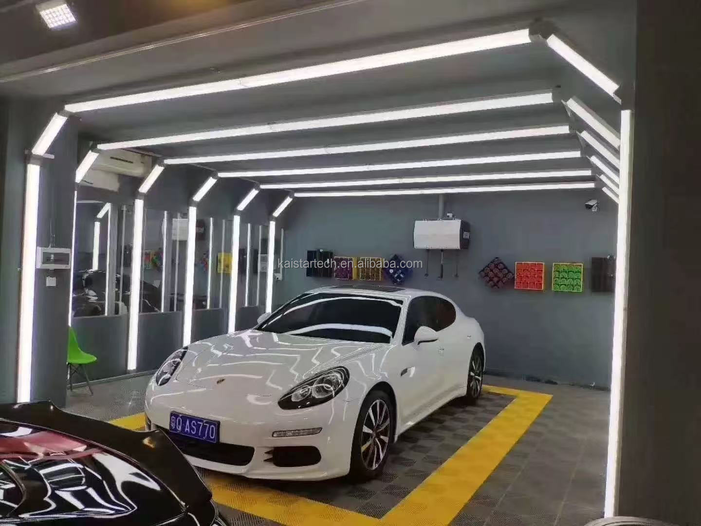 High Lumen IP54 6000K LED Car Detailing Garage &amp; Office/Hotel Workshop Lighting Modern Car Wash Light Tunnel OEM