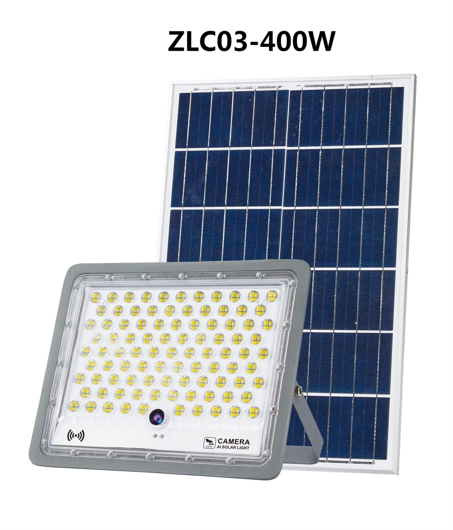 Solar Floodlight With Camera Solar Energy System Outdoor 150W 300W Floodlight Security Camera With Solar Panel Easy Installation