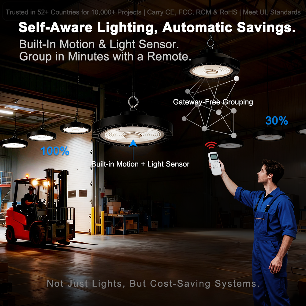 Aluminum Alloy Body High Bay Light With 5 Years Warranty, LED Warehouse Lights For Industrial Project And Bulk Wholesale