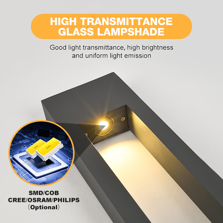 High Quality Ip65 Waterproof Lawn Lamps Decorative Courtyard Corridor Die-Casting Aluminum Modern Outdoor LED Garden Lights