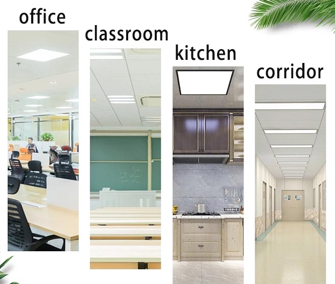 Ultra-Thin 24W LED Panel Light Commercial Ceiling Lamp Embedded Lights Aluminum Square Recessed Panel Lighting