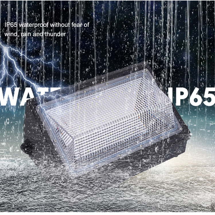 Hot Sale High Quality Acrylic Aluminum Glass Outdoor Lighting Ip65 Waterproof 60w 100w 120w Led Wall Pack Light