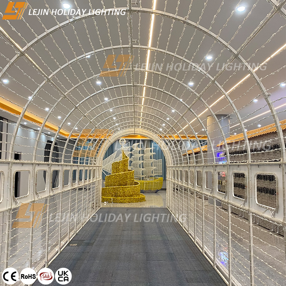 CE Large High Quality Square Decoration Smart Tunnel 3D Motif Lights Christmas Decorations