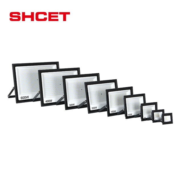 Factory OEM New IP66 Waterproof Outdoor Stadium Floodlight 10W 30W 50W 100W 150W 200W 500W 600W Slim Led Flood Light From SHCET