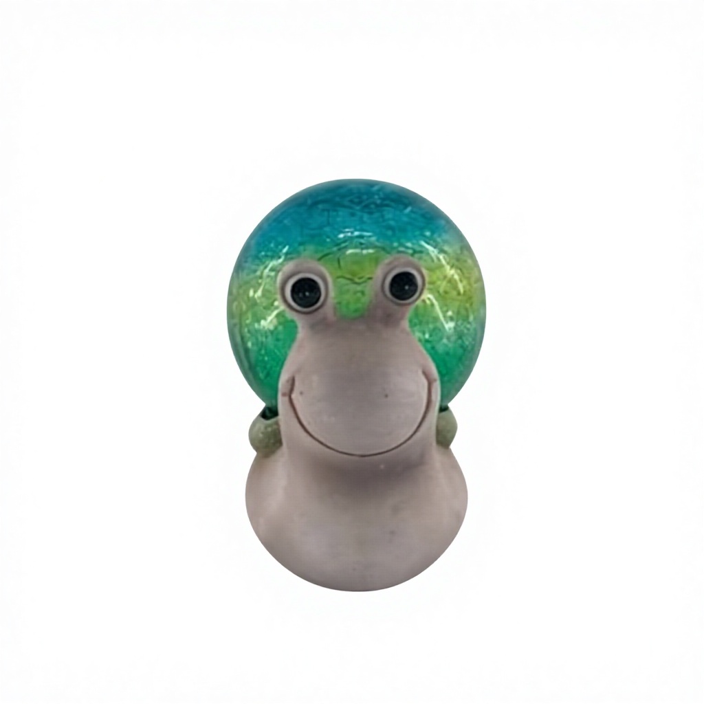 Low MOQ Resin Snail-Shaped Crystal Ball Garden Solar Lights IP44 Water-Resistant AA Battery 360 Beam Angle for Outdoor