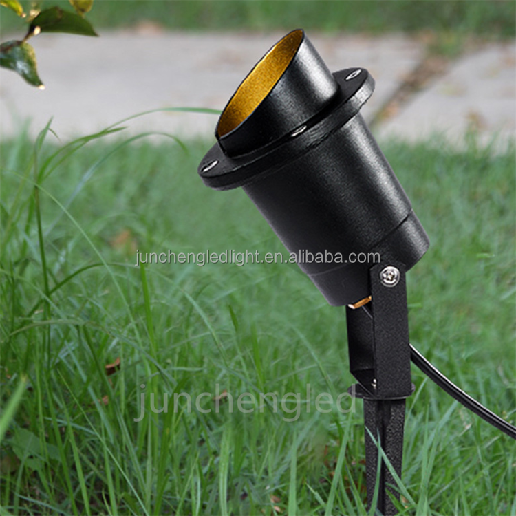 Outdoor IP65 220V 110v LED Garden Spike Light GU10 MR16 Bulb Spotlight 2700K Aluminum Body for Landscape and Lawn Lighting