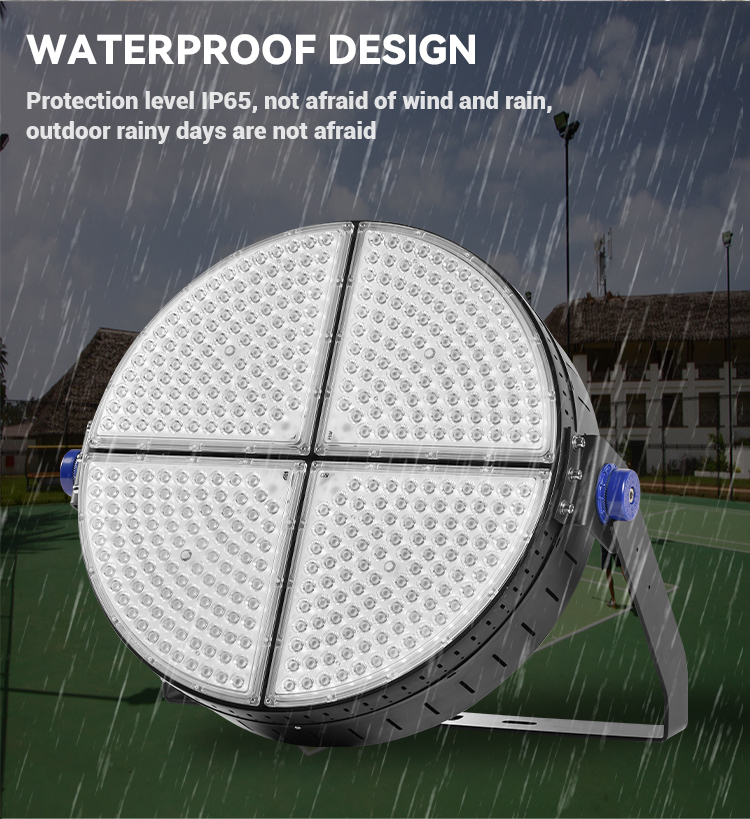 Outdoor Football Stadiums and Sport Fields Flood Light Modules 600W Aluminum LED IP65 Design
