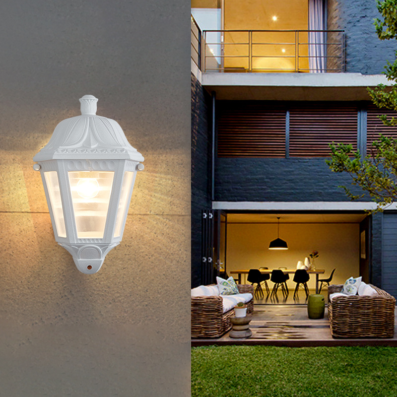 E27 LED Outdoor Garden Landscape Wall Lamp with IP65 Rating AC Powered Adjustable Color Temperature Italian Style