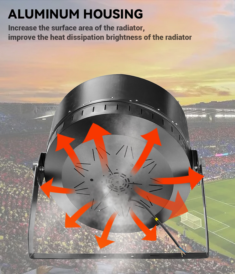 Outdoor Football Stadiums and Sport Fields Flood Light Modules 600W Aluminum LED IP65 Design