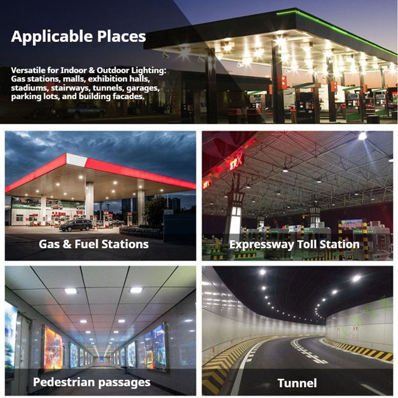 IP65 LED Canopy Lamp High Lumen LED Chips Canopy Light For Parking Structure And Commercial Use
