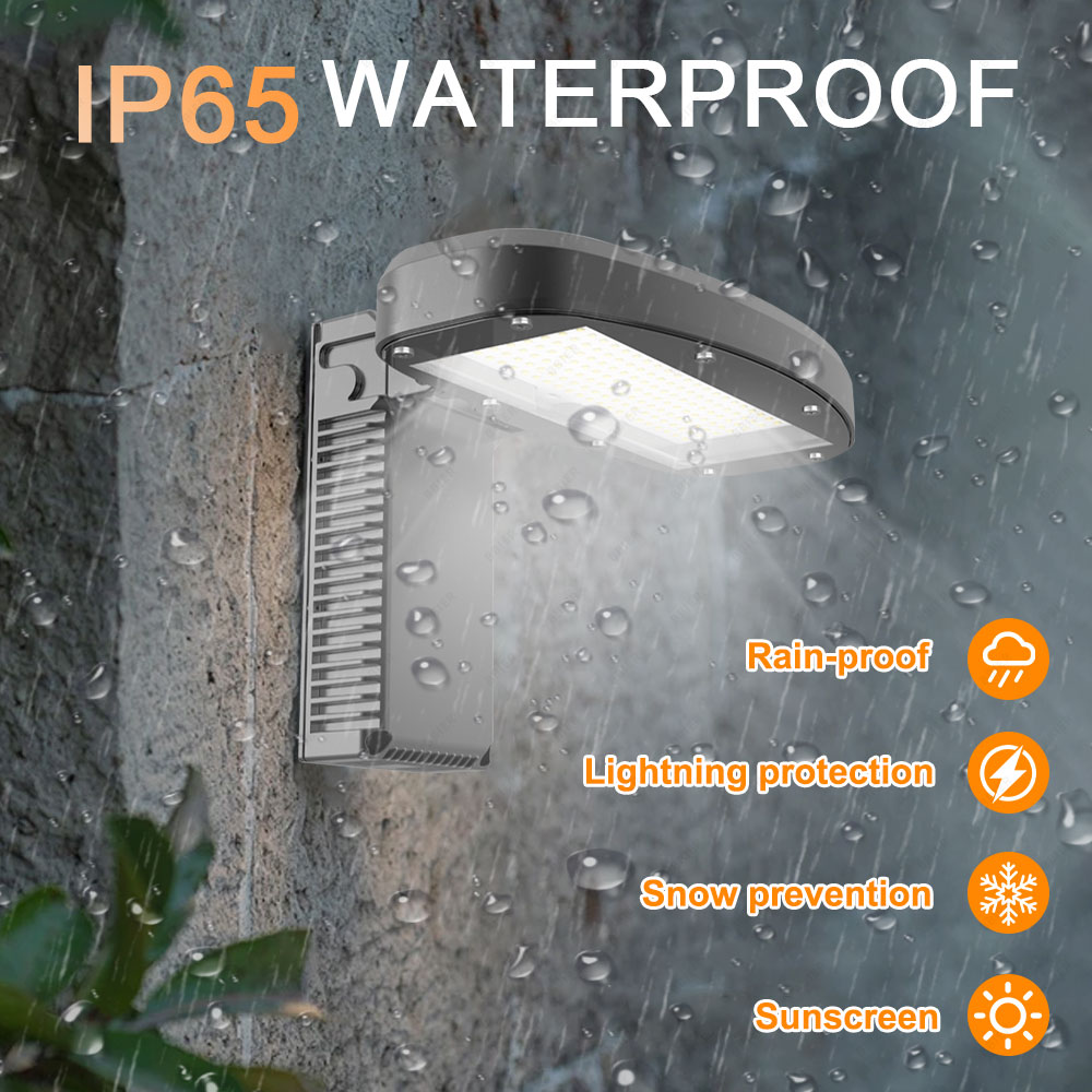 BBIER 60W 100W Outdoor Wall Mounted High Voltage AC 100-277V 5 Years Warranty Commercial Led Wall Pack Light