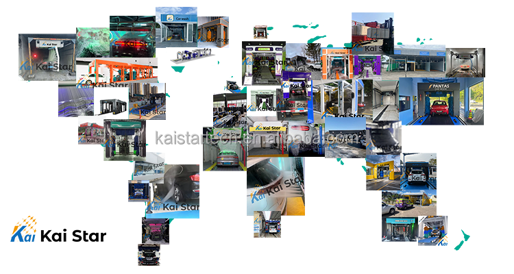 Auto car wash tunnel installation case