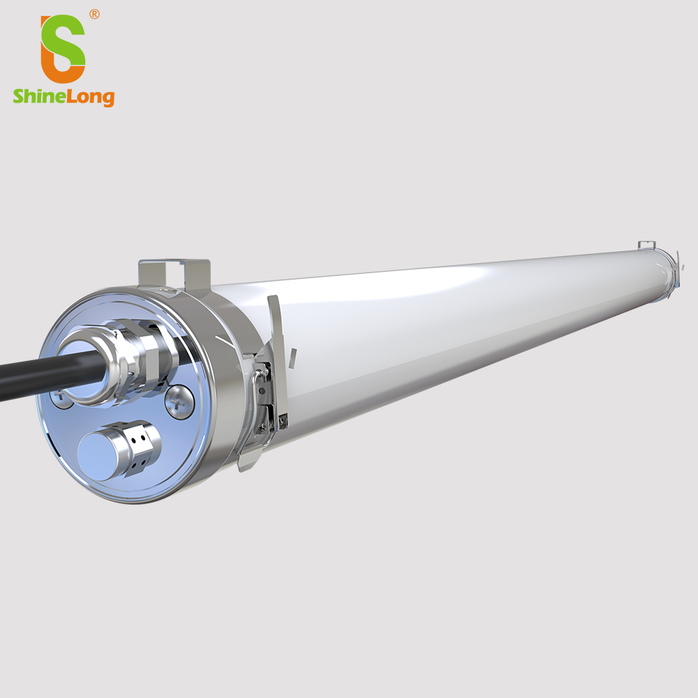 Shinelong SMD2835 Tri-Proof Explosion Waterproof LED Tube Fixture IP69 Tri-Proof Light 36W 45W 50W US Market Emergency LED Light