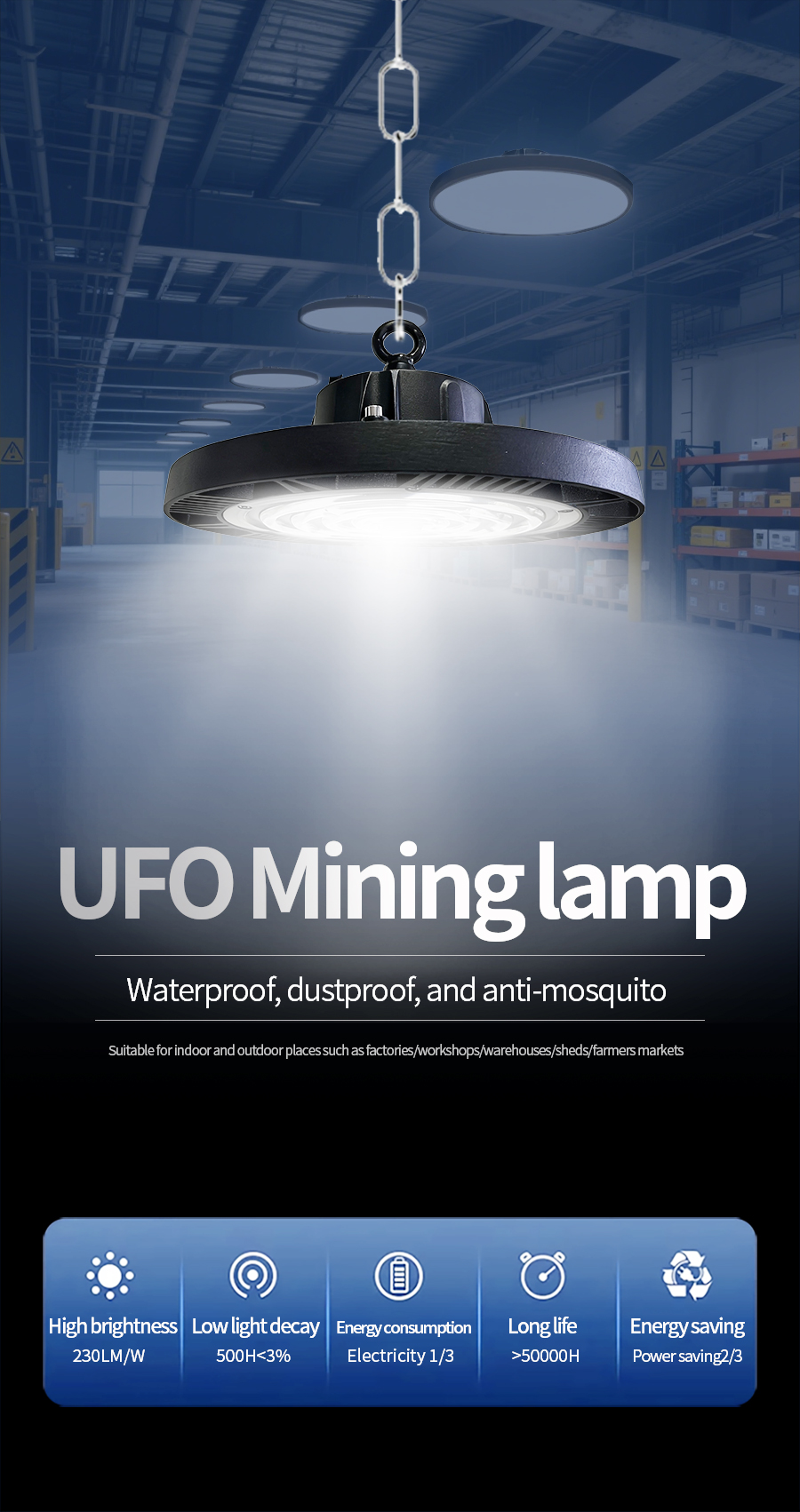 UFO High Bay Light Details
