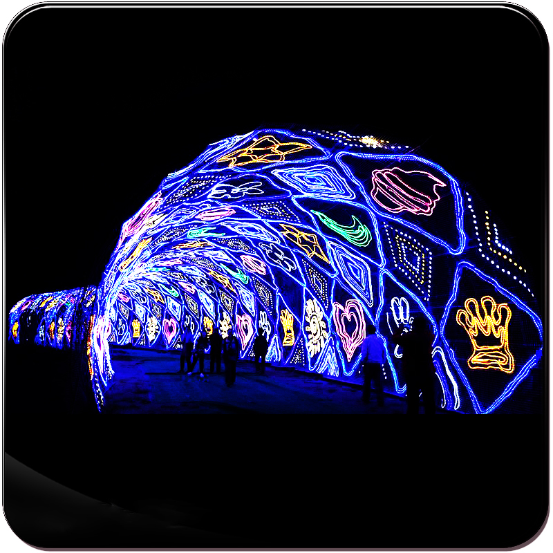Festival Decoration Arch Lights Indoor and Outdoor Corridor Arched RGB Led Tunnel Light