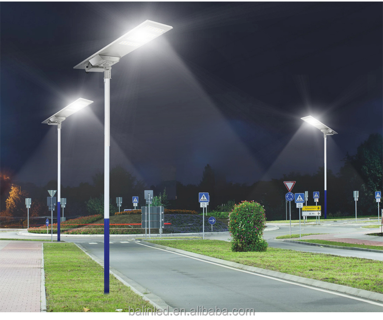 IP65 GPS External Battery Box Adjustable Brightness and Color Temperature AI IoT Solar LED Street Light