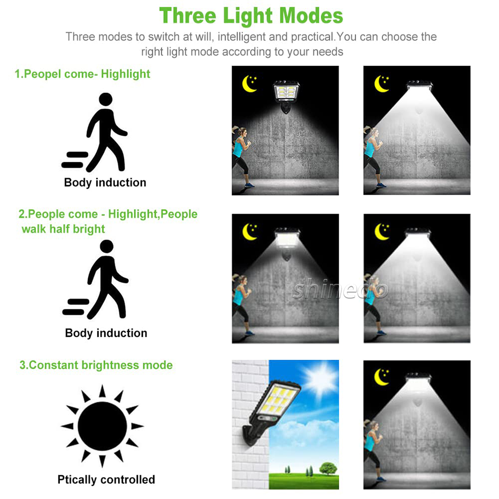 Outdoor Solar Led Light Wall Lamp Waterproof Motion Sensor Solar Street Lights Garden Decoration Patio Yard Solar Garden Light