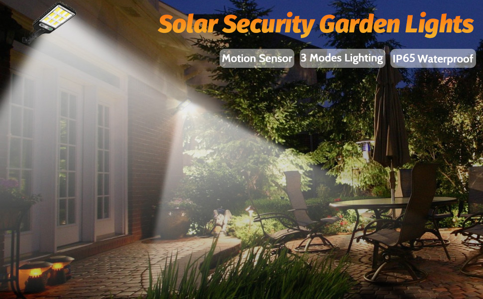 Solar Security Garden Light Banner