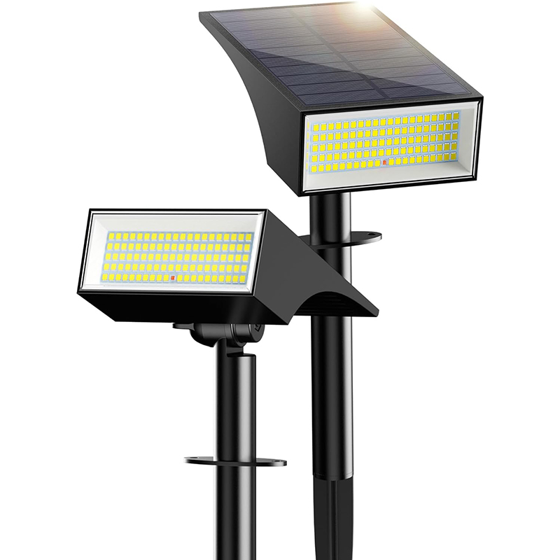 IP65 Waterproof 100 LED Solar Garden Lights 4 Lighting Modes for Landscape Spotlight Pathway Flag House Tree Pool