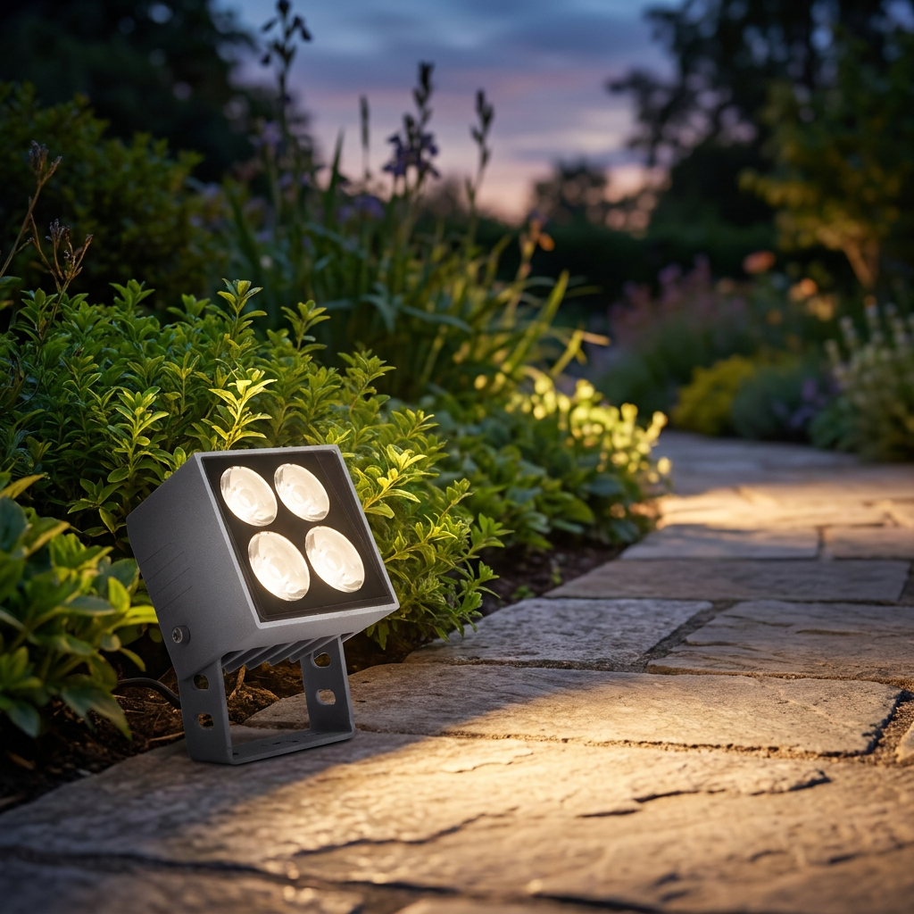 Outdoor IP65 Waterproof Landscape Architectural Lighting Garden AC220V/110V Projection Floodlight 8W Facade LED Wall Light