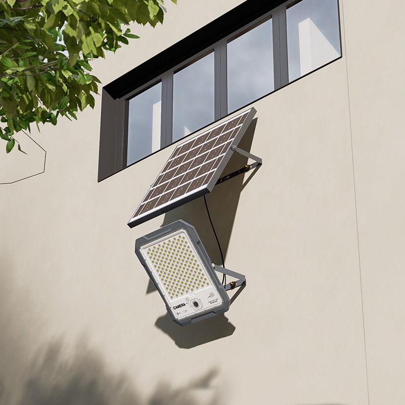 Solar Flood light High-brightness LED IP65 Waterproof Outdoor Light for Courtyard Hotel Use Remote Control Radar Induction