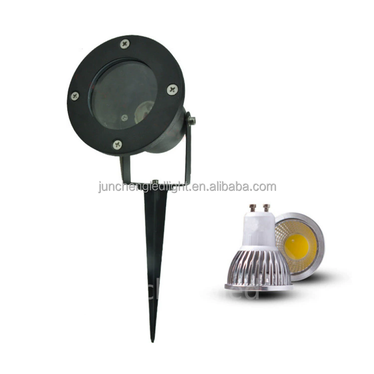 Outdoor IP65 220V 110v LED Garden Spike Light GU10 MR16 Bulb Spotlight 2700K Aluminum Body for Landscape and Lawn Lighting