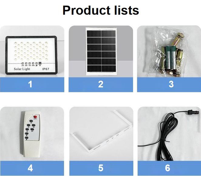 New ABS Material Solar Light with Full Stars LED Garden Solar Flood for Outdoor Lighting