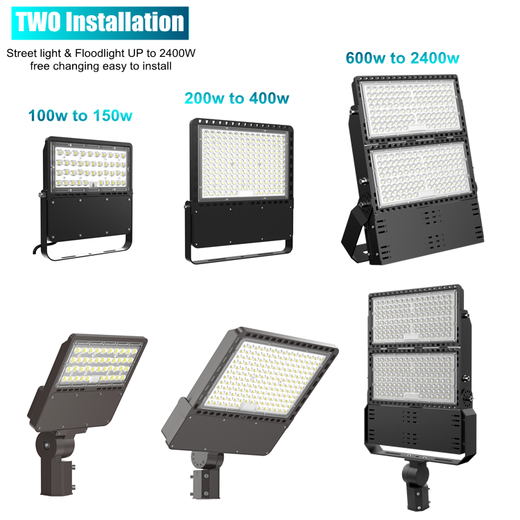 Industrial Gym Floodlight Lighting 600w 1200w Football Led Tennis Court 180000 Lumen Led Outdoor Stadium Light