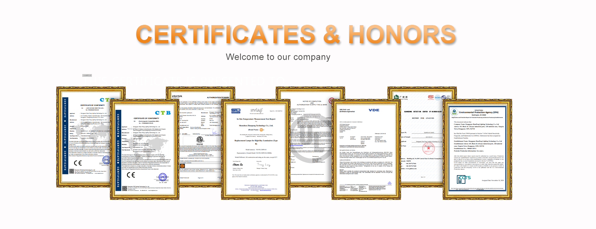 Certifications
