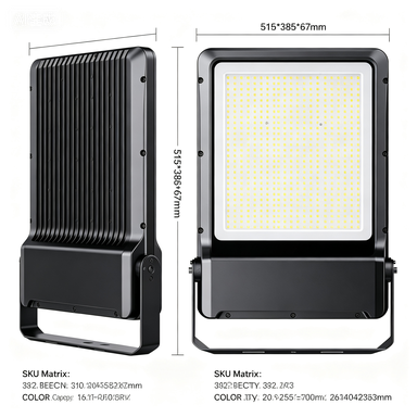 Professional Outdoor Stadium Wall Motion Sensor Adjustable High Wattage 100w 200w 300w 400w 500w 600w Solar LED Flood Light