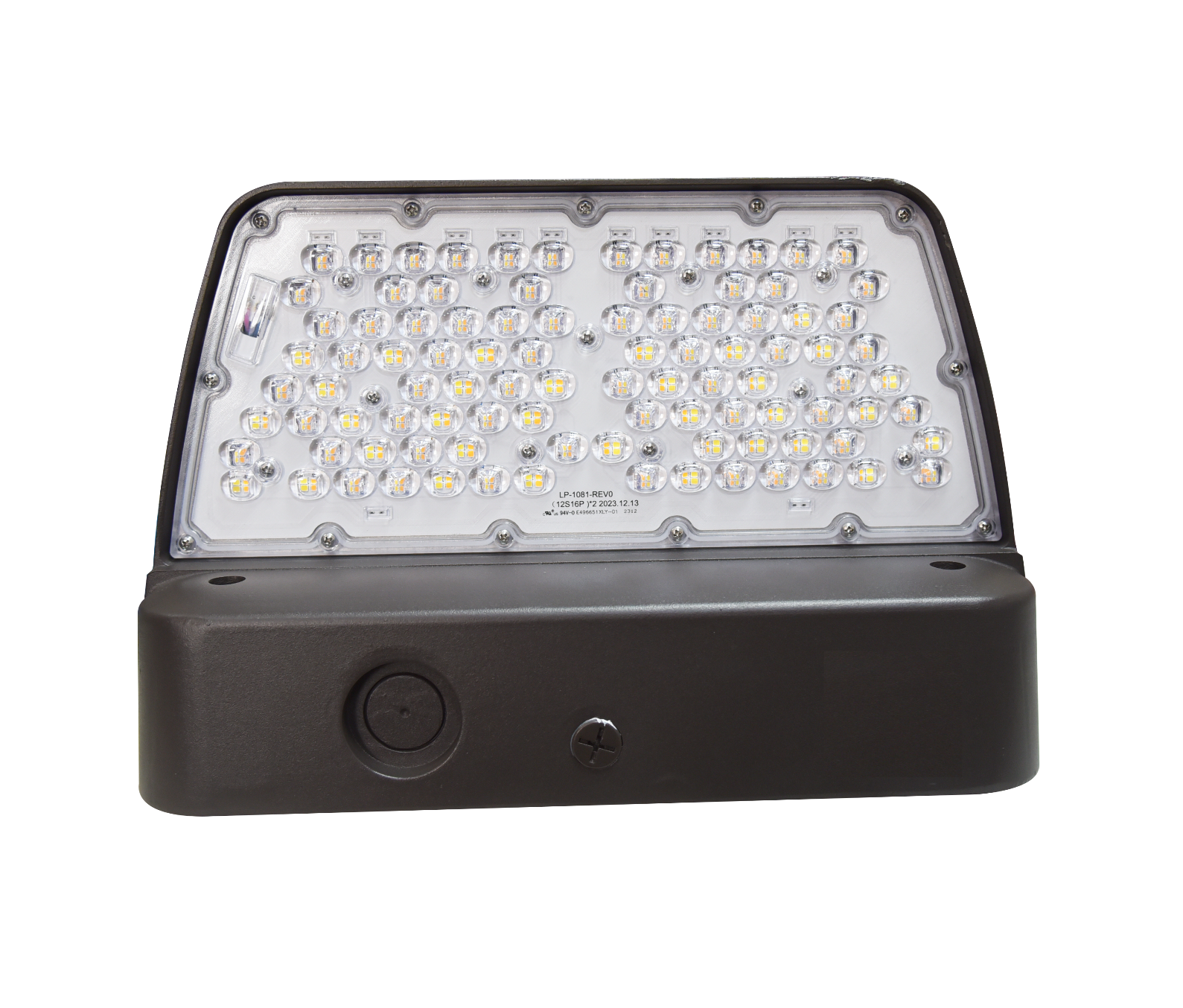 120W Tri-Color (2700K/4100K/5000K) Waterproof Aluminum Square LED Wall Pack Light with Polycarbonate Diffuser for Outdoor Garden