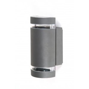 FOCUS Modern 2-Bulb Outdoor Wall Light Warm White LED IP65/IP54 Aluminum Iron Base 12W Solar-Powered E27 For Garden LED Wall
