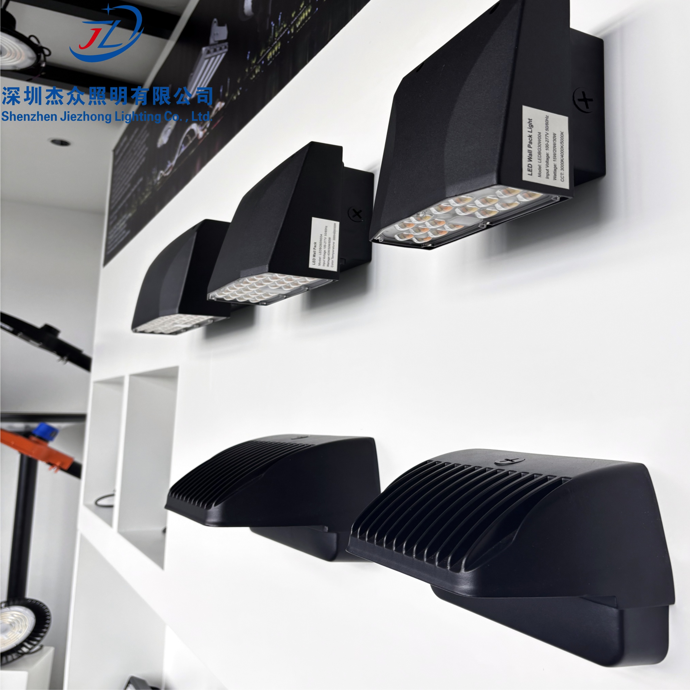 LED Wall Pack Light for Commercial Outdoor, 24W 60W 90W 120W, 140LM/W, Adjustable CCT &amp; Wattage,IP65, DLC ETL CE, with Photocell
