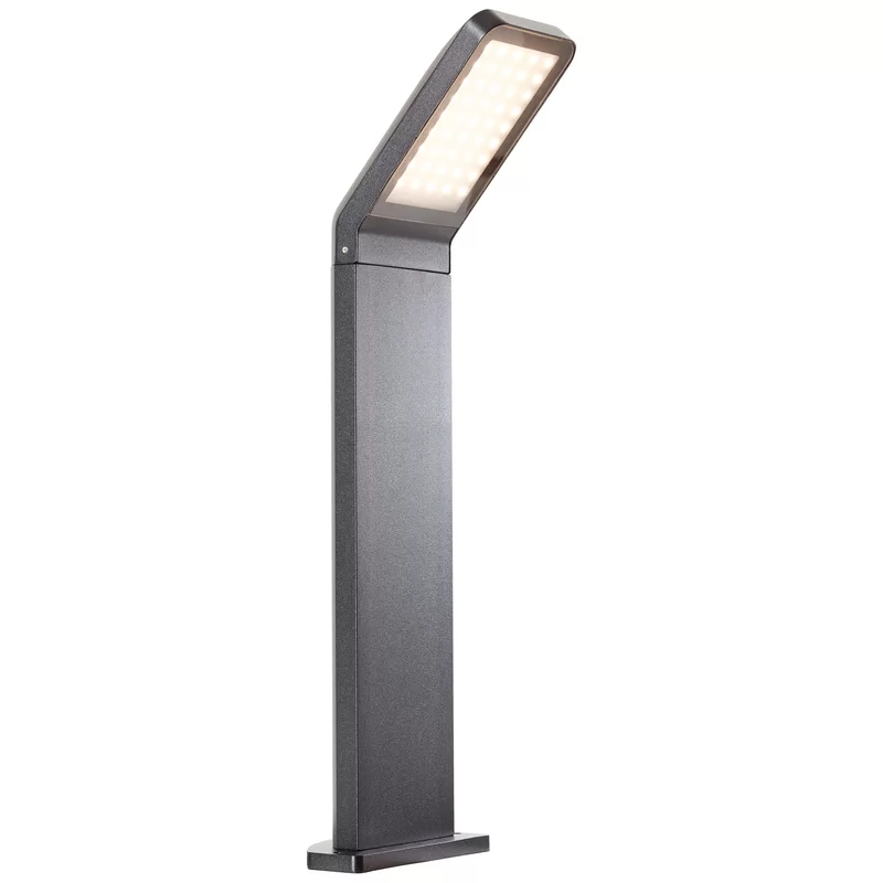 Decorative Die-cast Aluminum Outdoor L Shape Downward IP44 Waterproof AC Powered Landscape Bollard LED Lawn Garden Light Warm