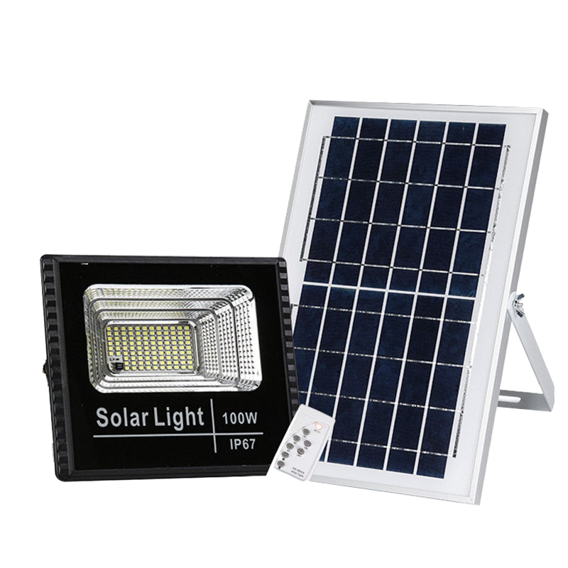 Outdoor Waterproof Reflector Floodlight with Remote Control Led Light Garden Yard Indoor Solar Lamp Outdoor
