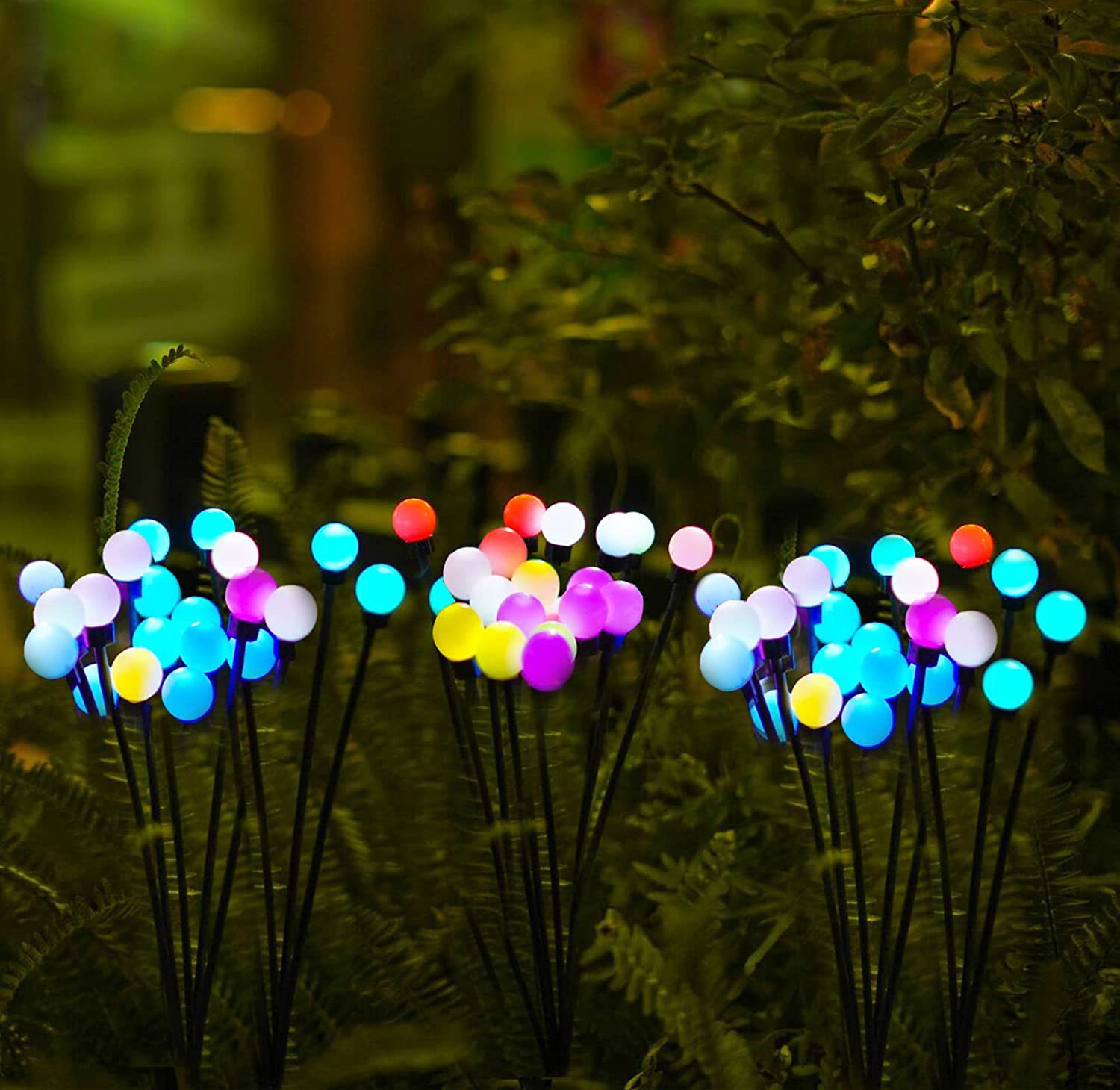 Solar Pathway Light Waterproof Firework Light 6/8/10 Heads Led Solar Garden Firefly Lamp Outdoor Decorative Lighting