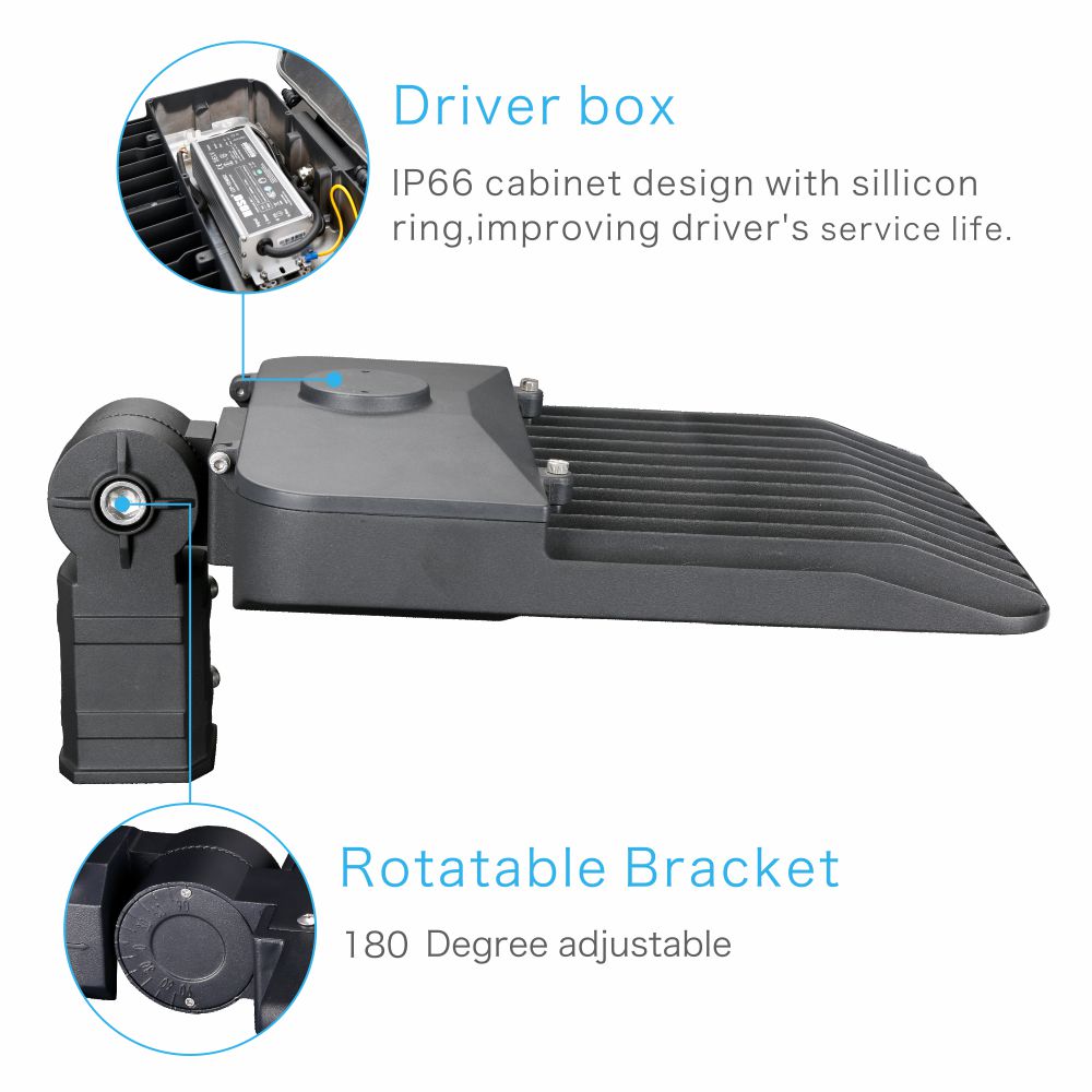 ETL Listed 150w Shoebox Light North America LED Shoebox Light 150W 170lm/w IP66 LED Shoebox Wall Pack Light