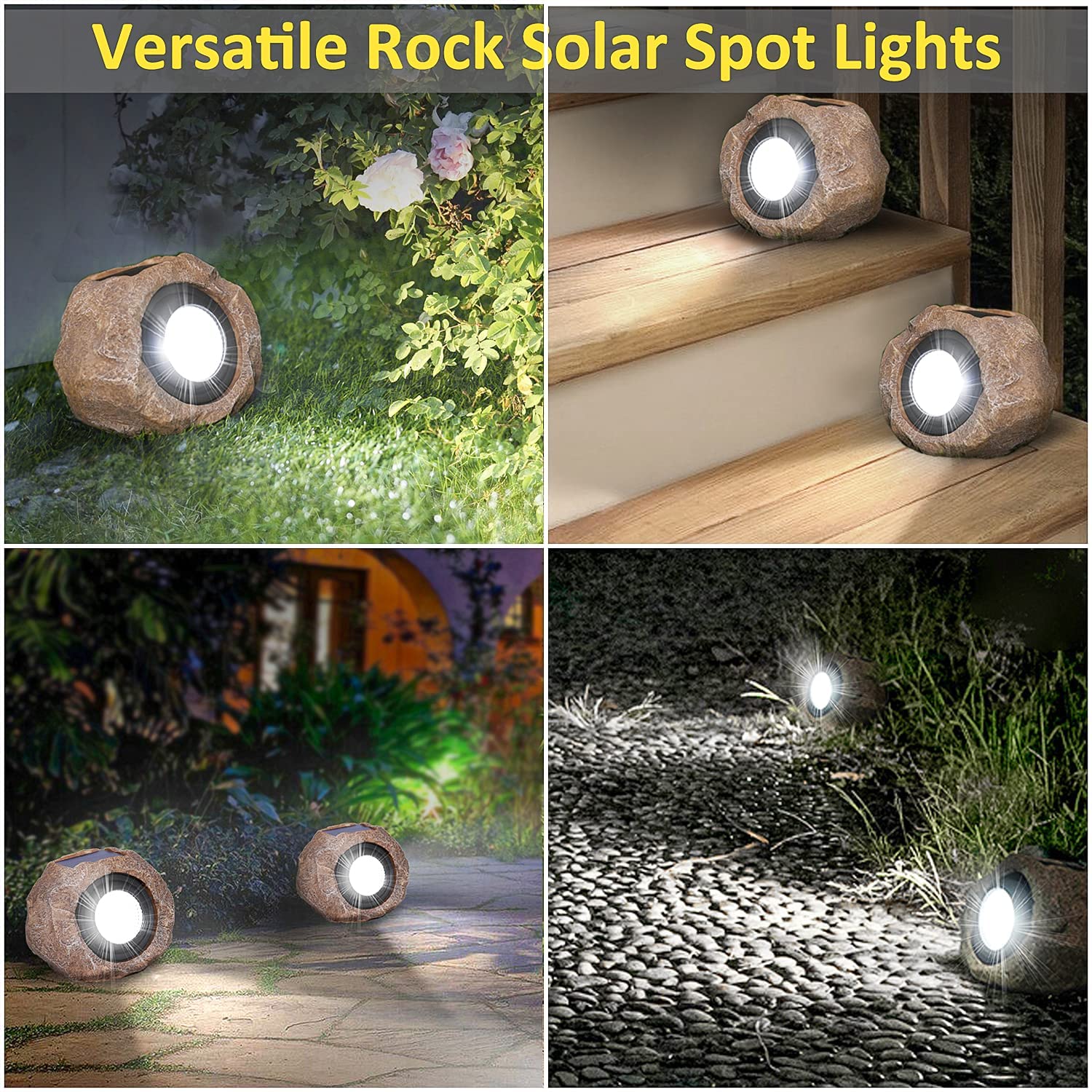 Natural Rock Design Solar Light