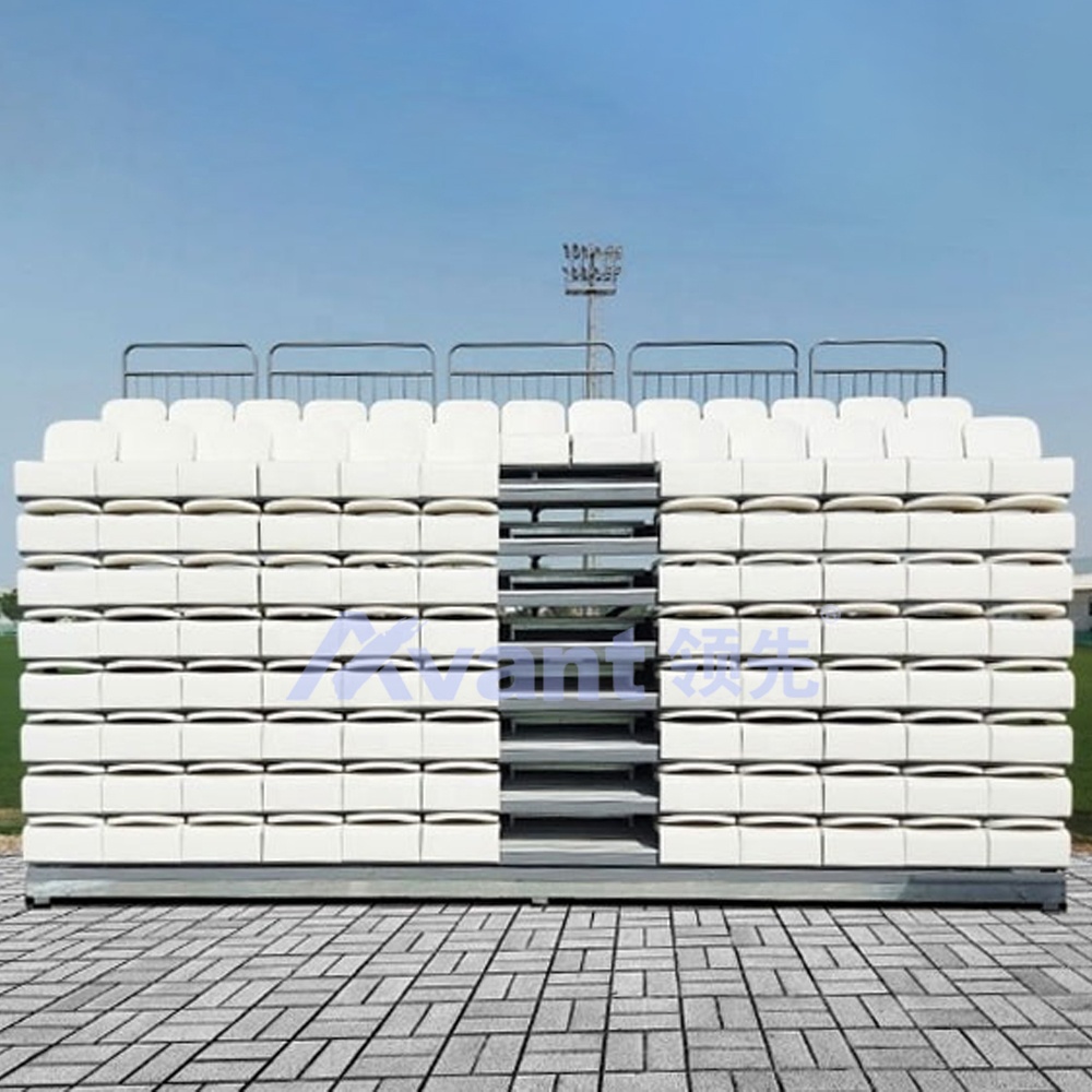 Avant Sports Metal Grandstands Temporary Stadium Seating Outdoor Retractable Grandstand Football Telescopic Mobile Bleachers