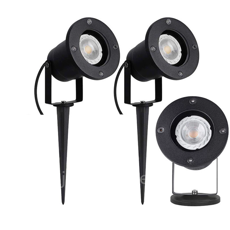 Outdoor IP65 220V 110v LED Garden Spike Light GU10 MR16 Bulb Spotlight 2700K Aluminum Body for Landscape and Lawn Lighting